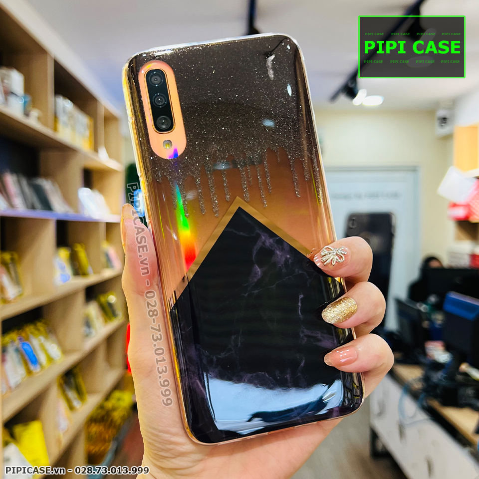 Ốp Lưng Samsung A70 - Sao Băng - Đen