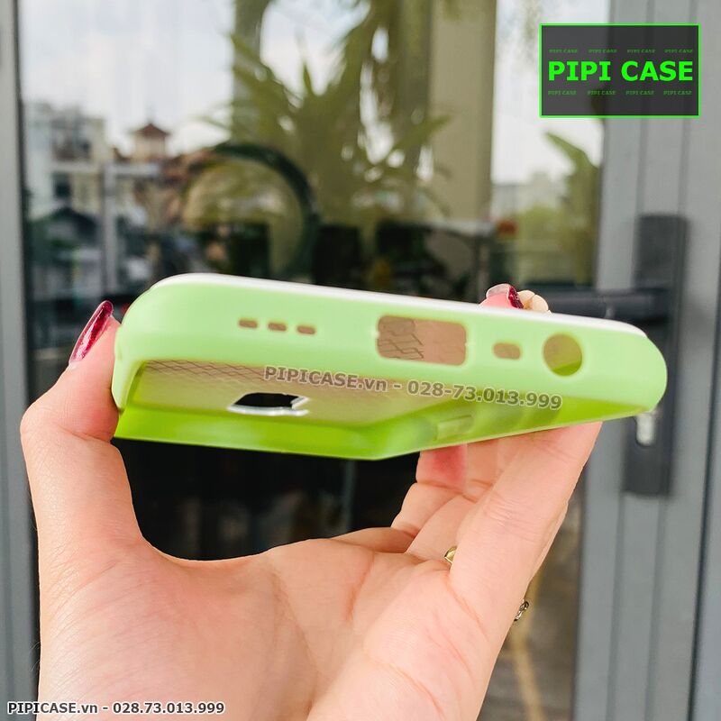 Ốp Lưng Oppo A5 2020 / A9 2020 - Kim Cương 6D - Xanh Viền Trắng