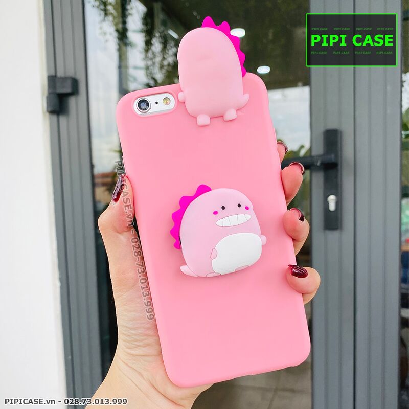 Ốp Lưng iPhone 6 / 6S - Pop Khủng Long - Hồng
