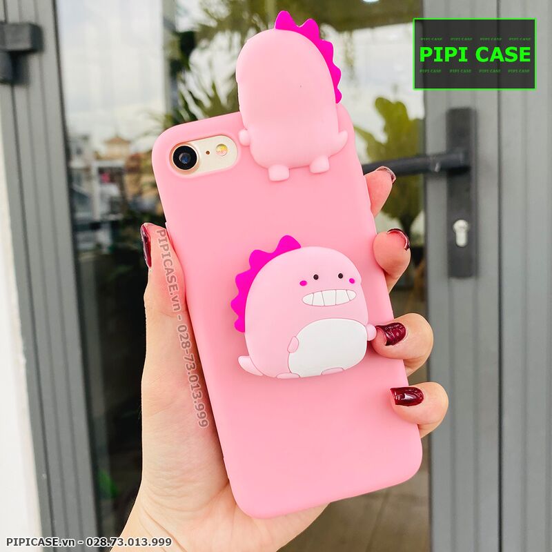 Ốp Lưng iPhone 7 / 8 - Pop Khủng Long - Hồng