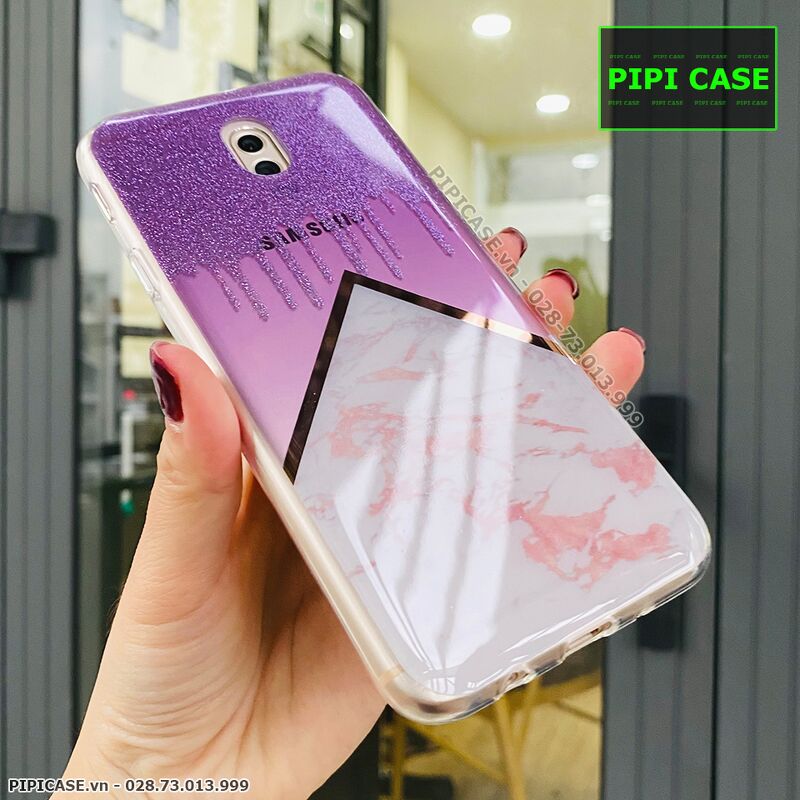 Ốp Lưng Samsung J7 Pro - Sao Băng - Tím
