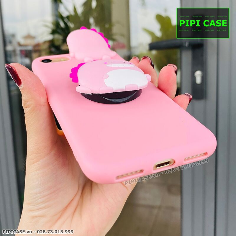 Ốp Lưng iPhone 7 / 8 - Pop Khủng Long - Hồng
