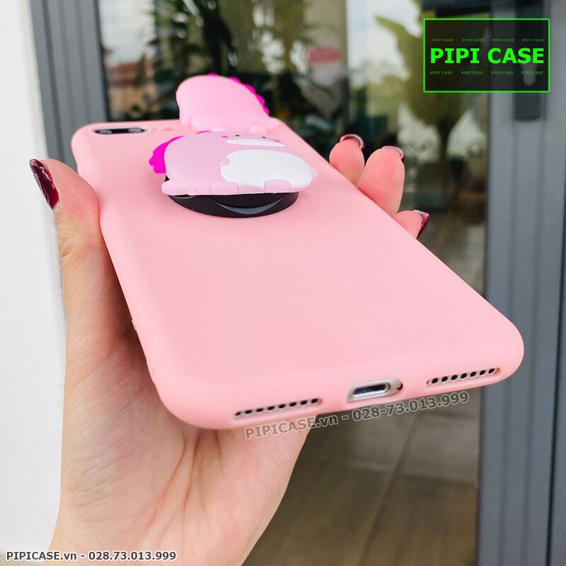 Ốp Lưng iPhone 8 Plus - Pop Khủng Long - Hồng