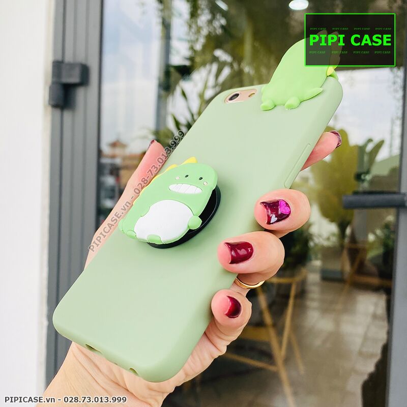 Ốp Lưng Oppo F1s - Pop Khủng Long - Xanh