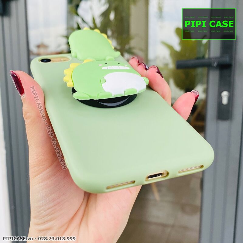 Ốp Lưng iPhone 7 / 8 - Pop Khủng Long - Xanh