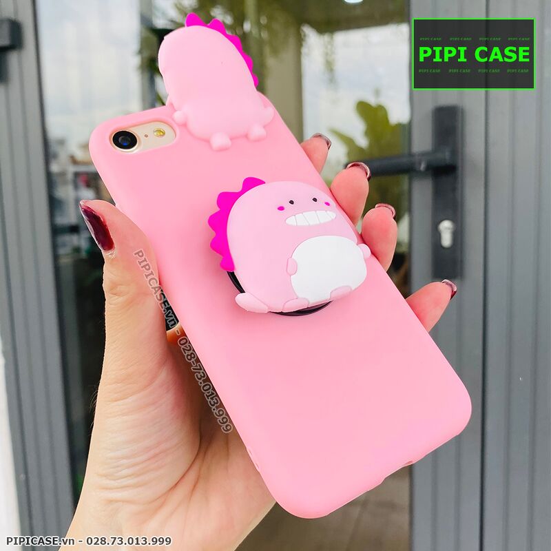 Ốp Lưng iPhone 7 / 8 - Pop Khủng Long - Hồng