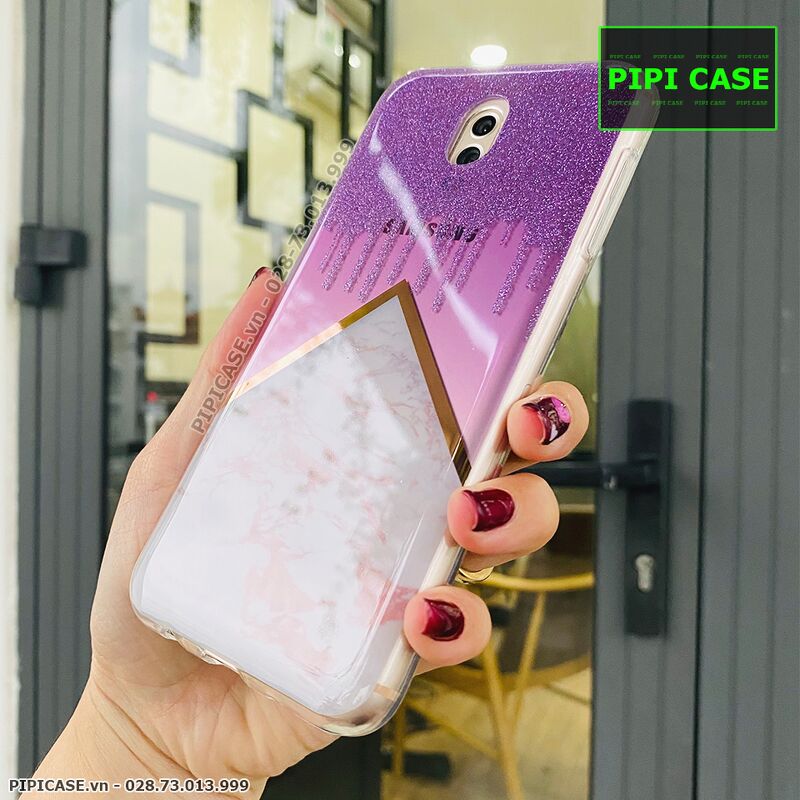 Ốp Lưng Samsung J7 Pro - Sao Băng - Tím