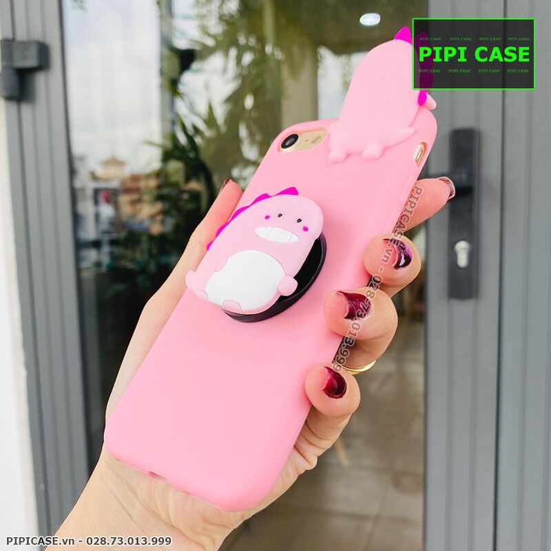 Ốp Lưng iPhone 7 / 8 - Pop Khủng Long - Hồng