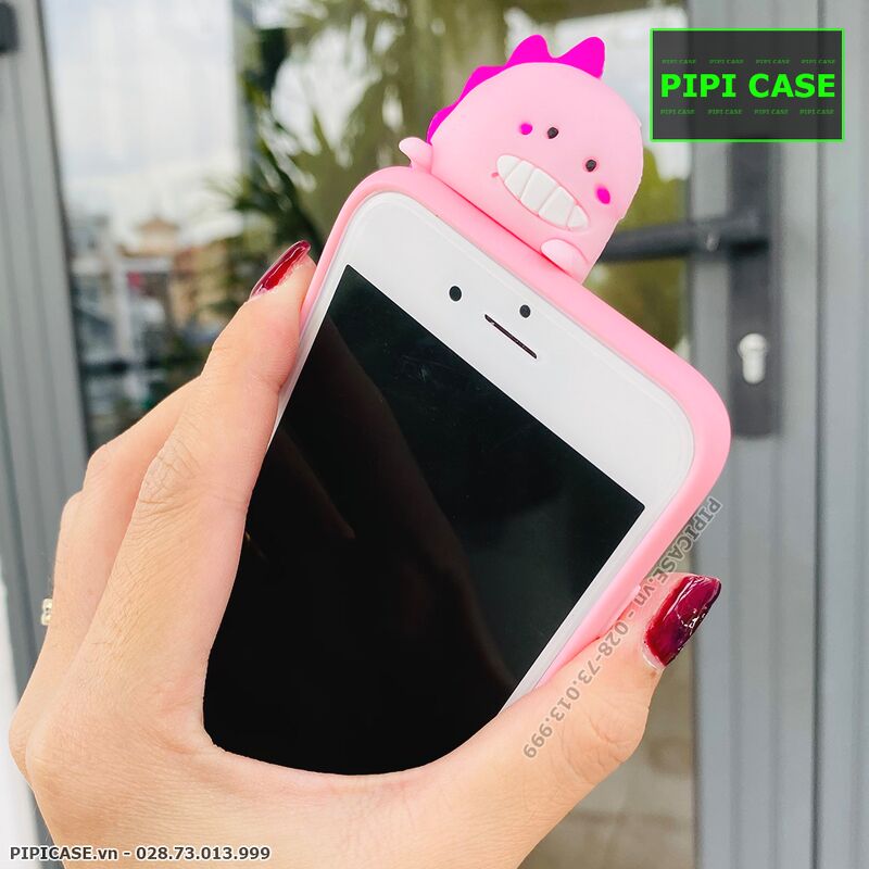 Ốp Lưng iPhone 7 / 8 - Pop Khủng Long - Hồng