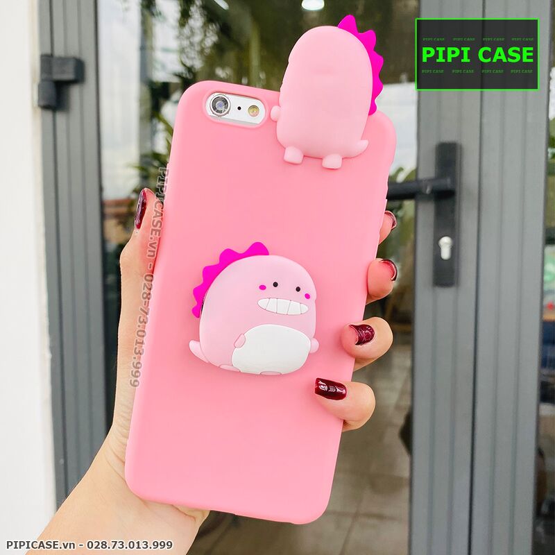 Ốp Lưng iPhone 6 / 6S - Pop Khủng Long - Hồng