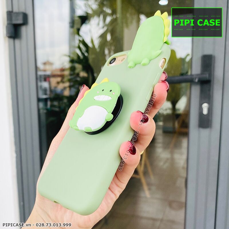 Ốp Lưng iPhone 7 / 8 - Pop Khủng Long - Xanh