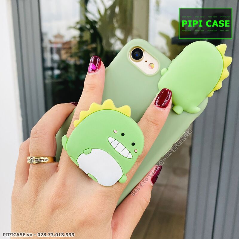Ốp Lưng iPhone 7 / 8 - Pop Khủng Long - Xanh