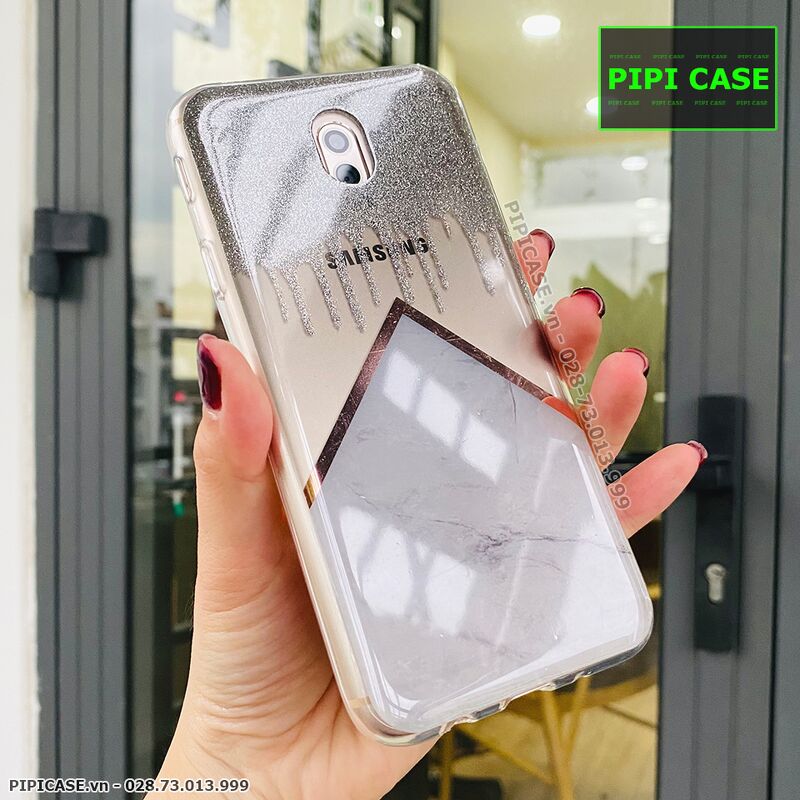 Ốp Lưng Samsung J7 Pro - Sao Băng - Xám