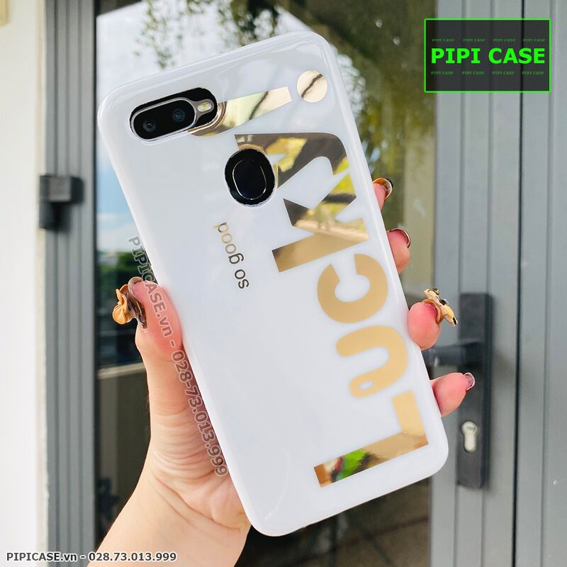 Ốp Lưng Oppo F9 - Lucky - Trắng