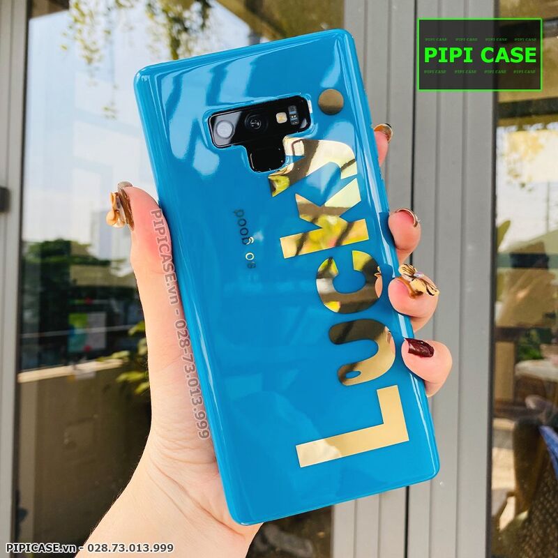 Ốp Lưng Samsung Note 9 - Lucky - Xanh Dương