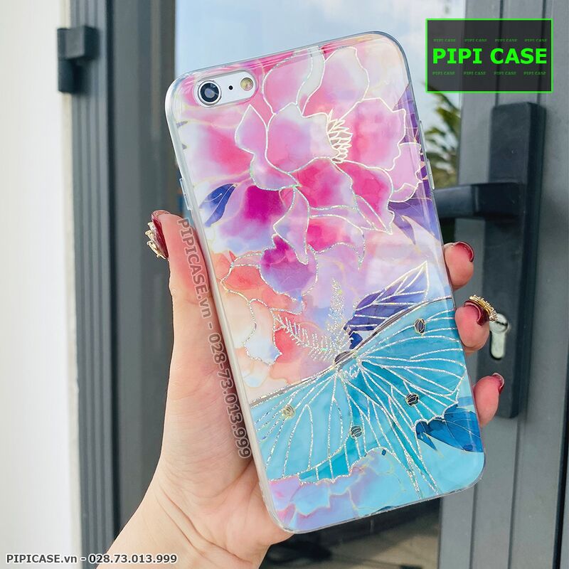 Ốp Lưng iPhone 6 Plus / 6S Plus - Hoa Xuân - Xanh