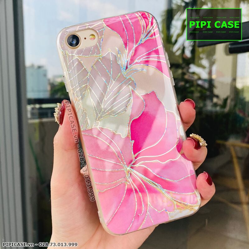 Ốp Lưng iPhone 7 / 8 - Hoa Xuân - Hồng