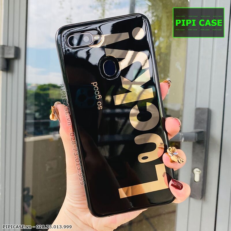 Ốp Lưng Oppo F9 - Lucky - Đen