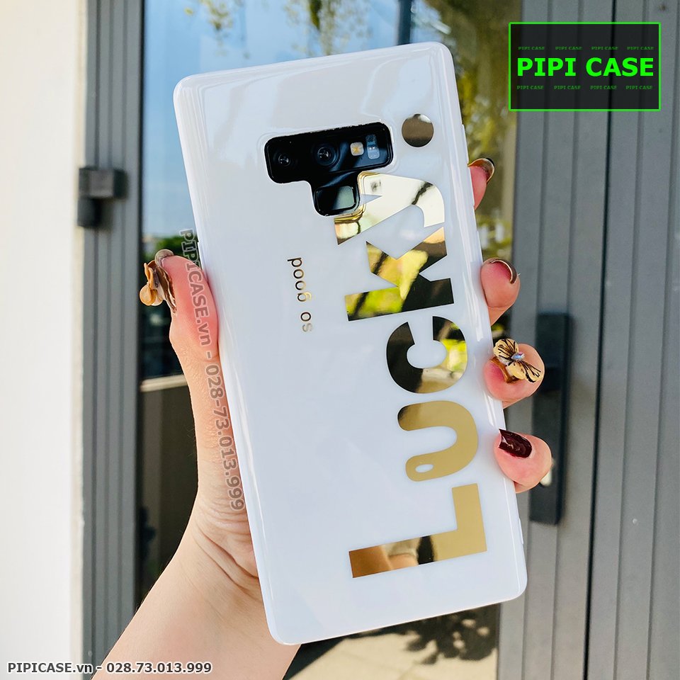 Ốp Lưng Samsung Note 9 - Lucky - Trắng