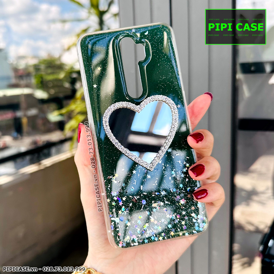 Ốp Lưng Oppo A9 2020 - Gương Tim - Xanh Lá