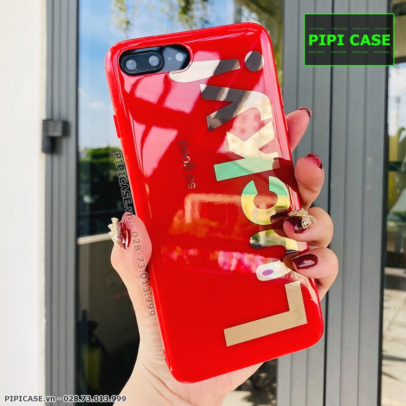 Ốp Lưng iPhone 7 Plus / 8 Plus - Lucky - Đỏ