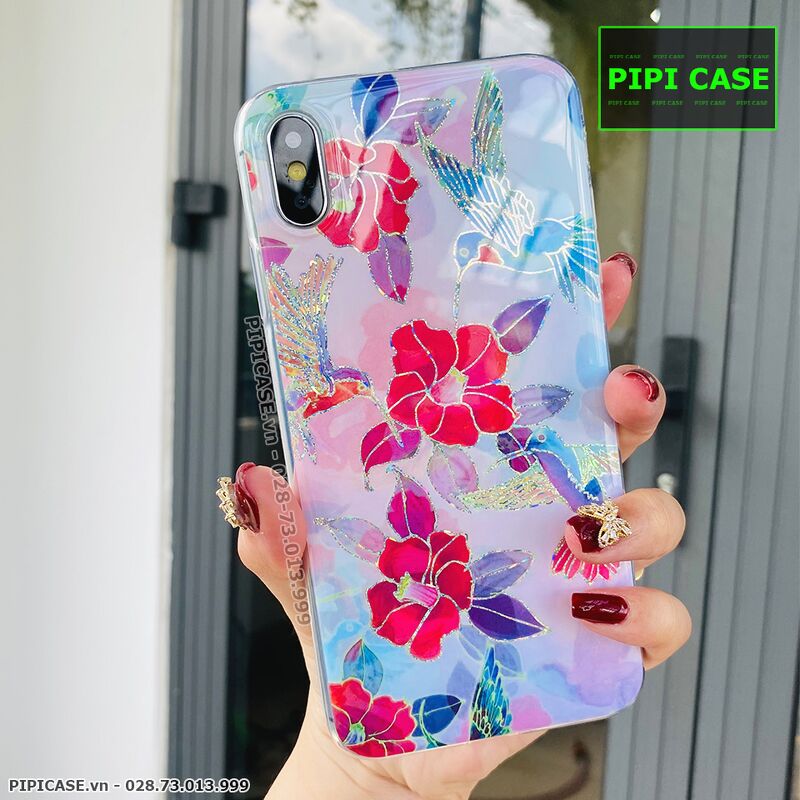 Ốp Lưng iPhone X / XS - Hoa Xuân - 7 Màu