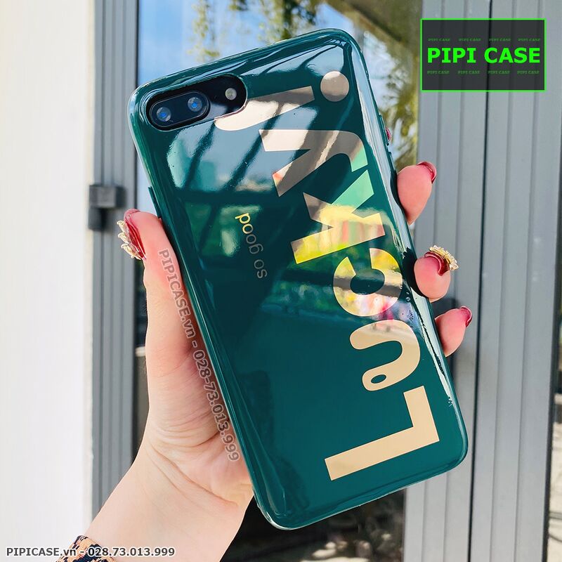 Ốp Lưng iPhone 7 Plus / 8 Plus - Lucky - Xanh Lá