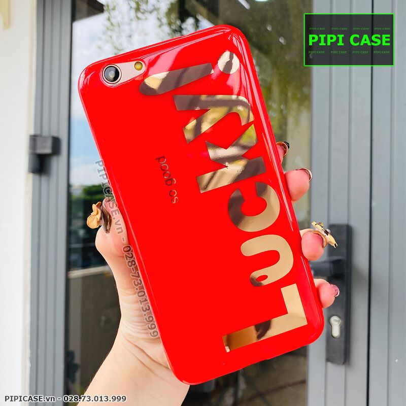 Ốp Lưng Oppo F3 - Lucky - Đỏ