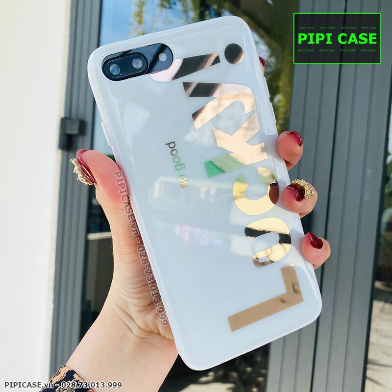Ốp Lưng iPhone 7 Plus / 8 Plus - Lucky - Trắng