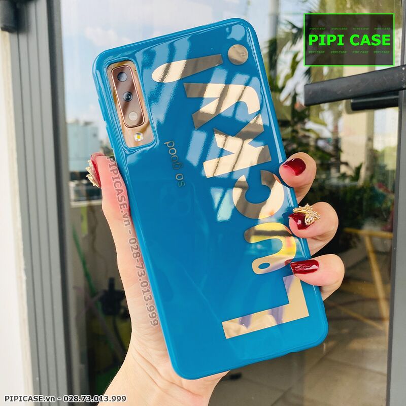 Ốp Lưng Samsung A7 2018 - Lucky - Xanh Dương