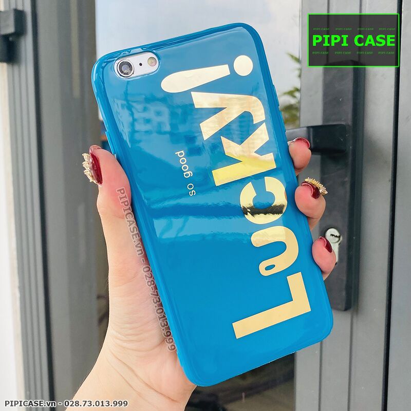 Ốp Lưng iPhone 6 Plus / 6S Plus - Lucky - Xanh Dương