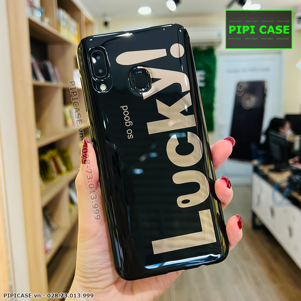 Ốp Lưng Samsung A20 / A30 - Lucky - Đen