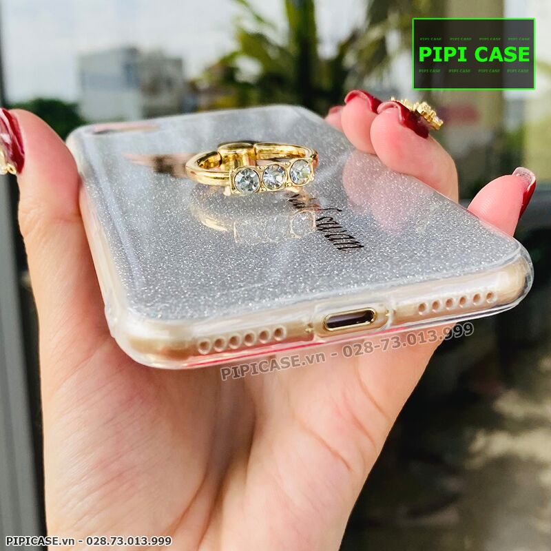 Ốp Lưng iPhone 7 / 8 - iRing Thiên Nga - Xám