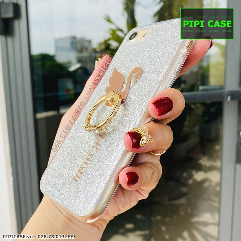 Ốp Lưng iPhone 7 / 8 - iRing Thiên Nga - Xám