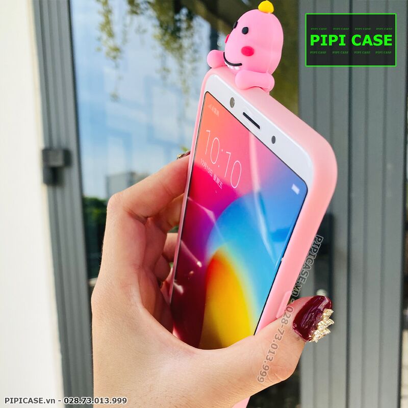 Ốp Lưng Oppo F1s - Khủng Long - Hồng