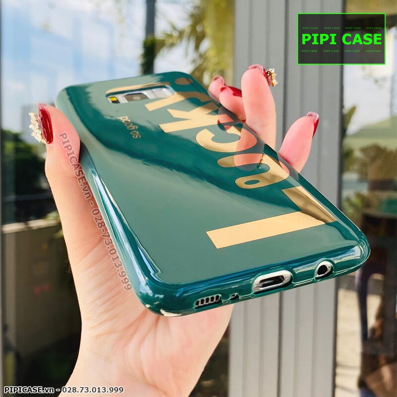 Ốp Lưng Samsung S8 Plus - Lucky - Xanh Lá