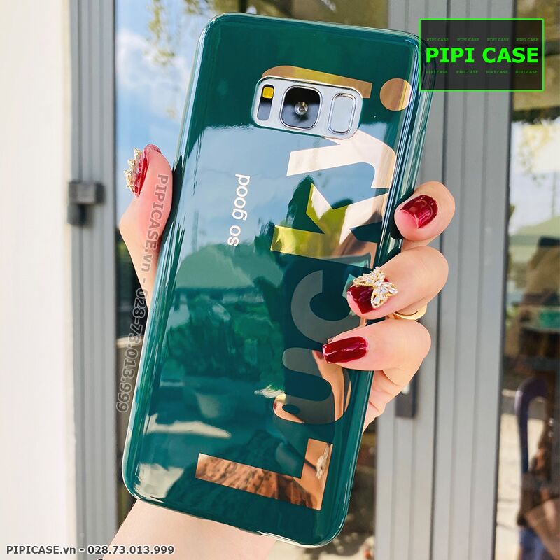 Ốp Lưng Samsung S8 Plus - Lucky - Xanh Lá