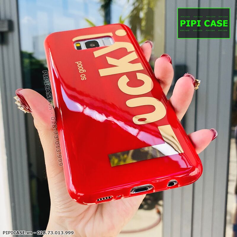 Ốp Lưng Samsung S8 Plus - Lucky - Đỏ
