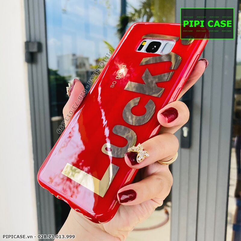 Ốp Lưng Samsung S8 Plus - Lucky - Đỏ
