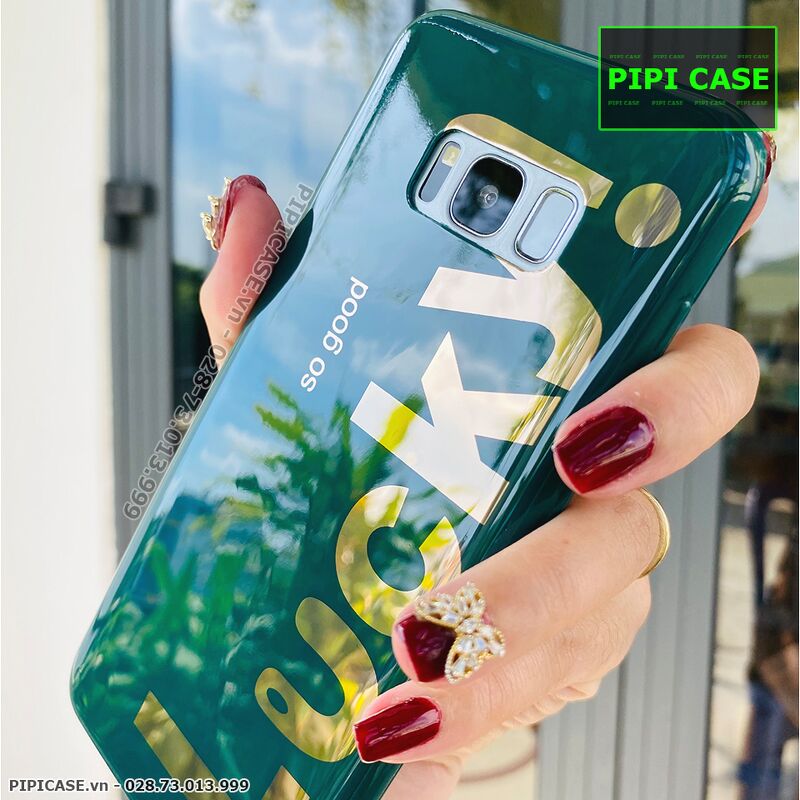 Ốp Lưng Samsung S8 Plus - Lucky - Xanh Lá