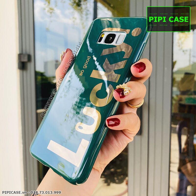 Ốp Lưng Samsung S8 Plus - Lucky - Xanh Lá