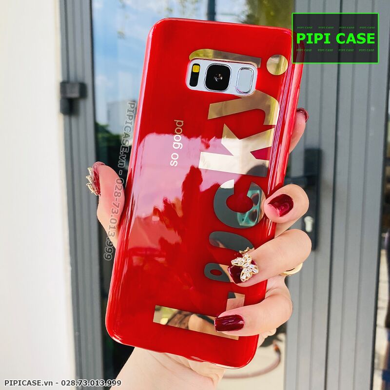 Ốp Lưng Samsung S8 Plus - Lucky - Đỏ