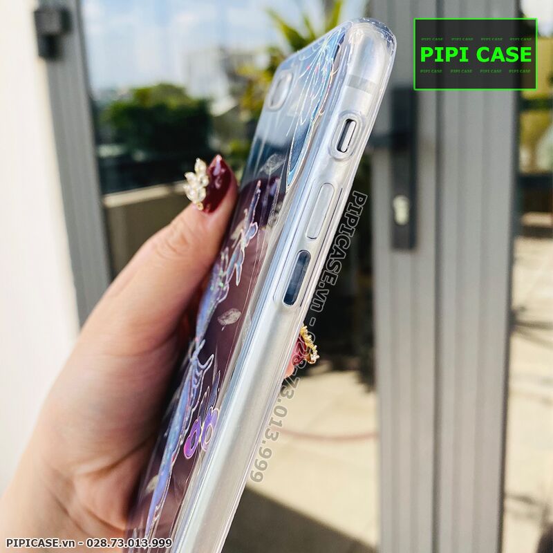 Ốp Lưng iPhone 7 Plus / 8 Plus - Hoa Xuân - Đen