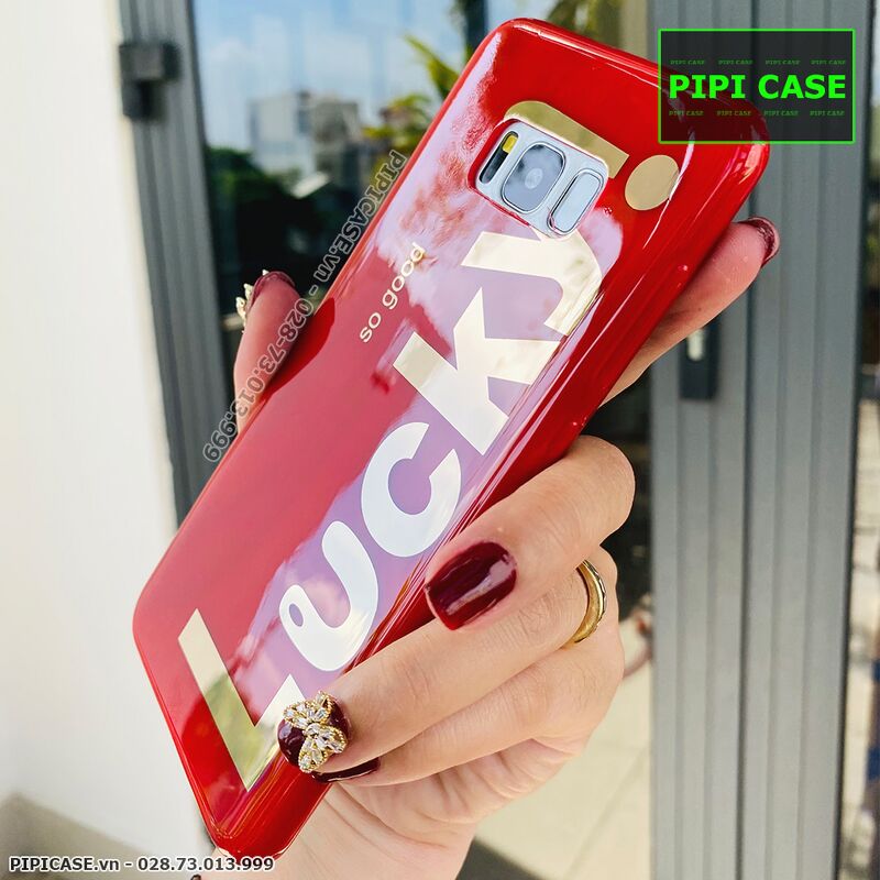 Ốp Lưng Samsung S8 Plus - Lucky - Đỏ