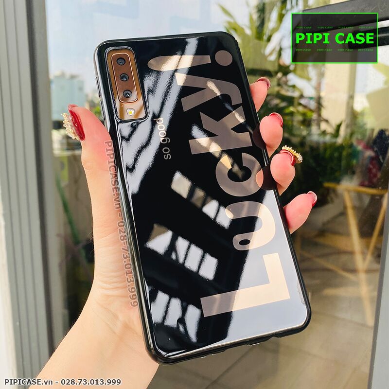 Ốp Lưng Samsung A7 2018 - Lucky - Đen