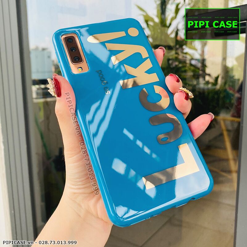 Ốp Lưng Samsung A7 2018 - Lucky - Xanh Dương