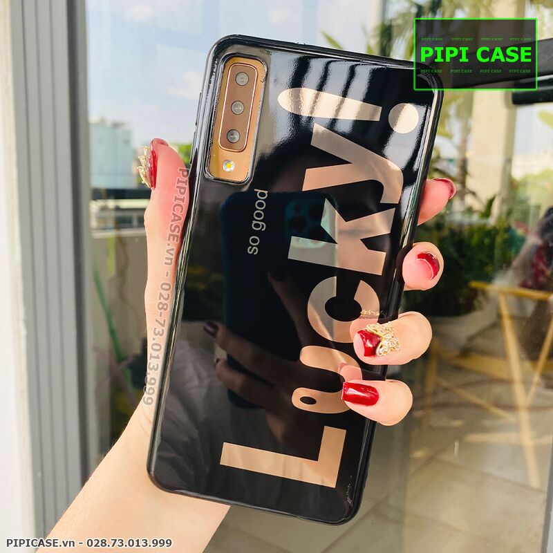 Ốp Lưng Samsung A7 2018 - Lucky - Đen