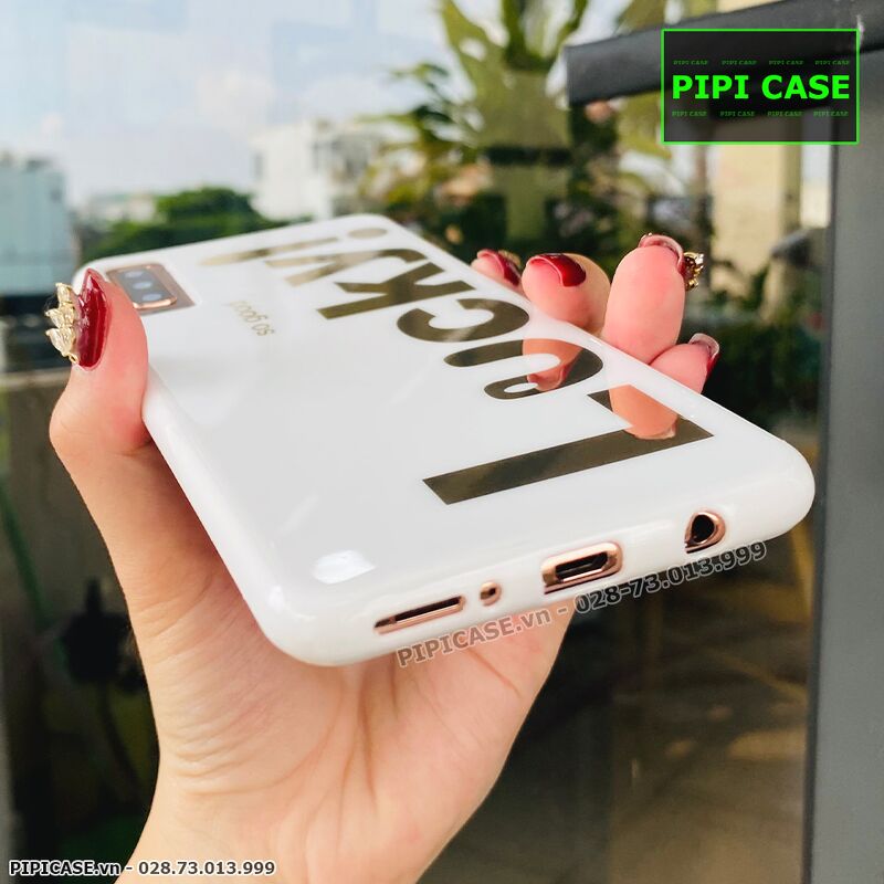 Ốp Lưng Samsung A7 2018 - Lucky - Trắng