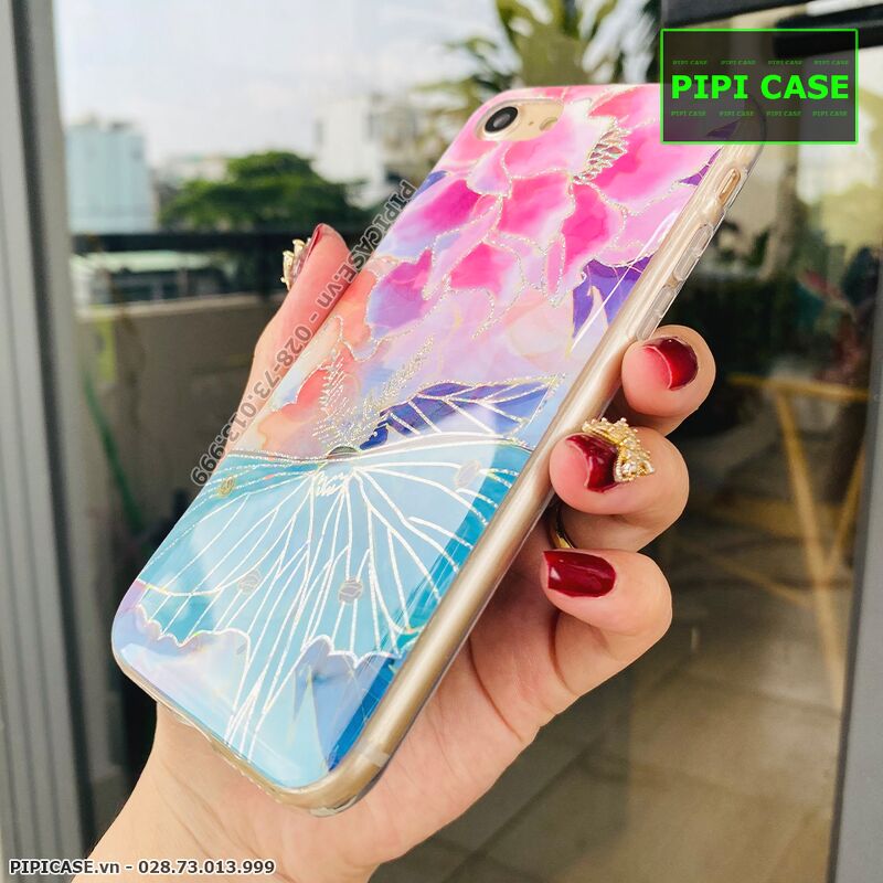 Ốp Lưng iPhone 7 / 8 - Hoa Xuân - Xanh