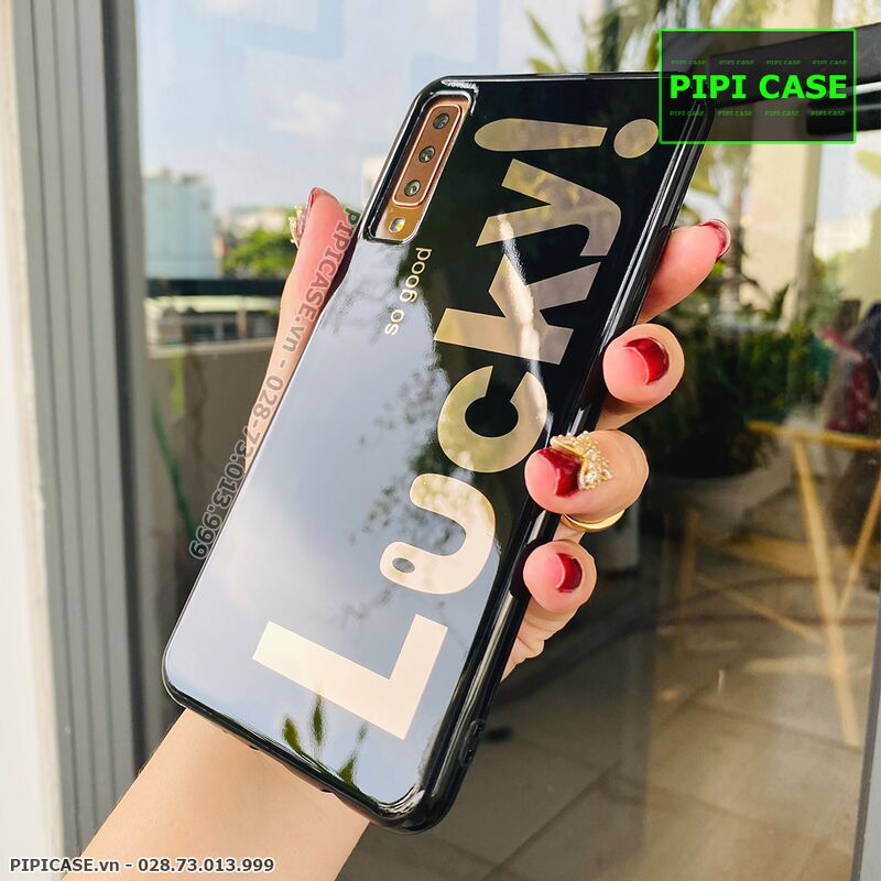 Ốp Lưng Samsung A7 2018 - Lucky - Đen